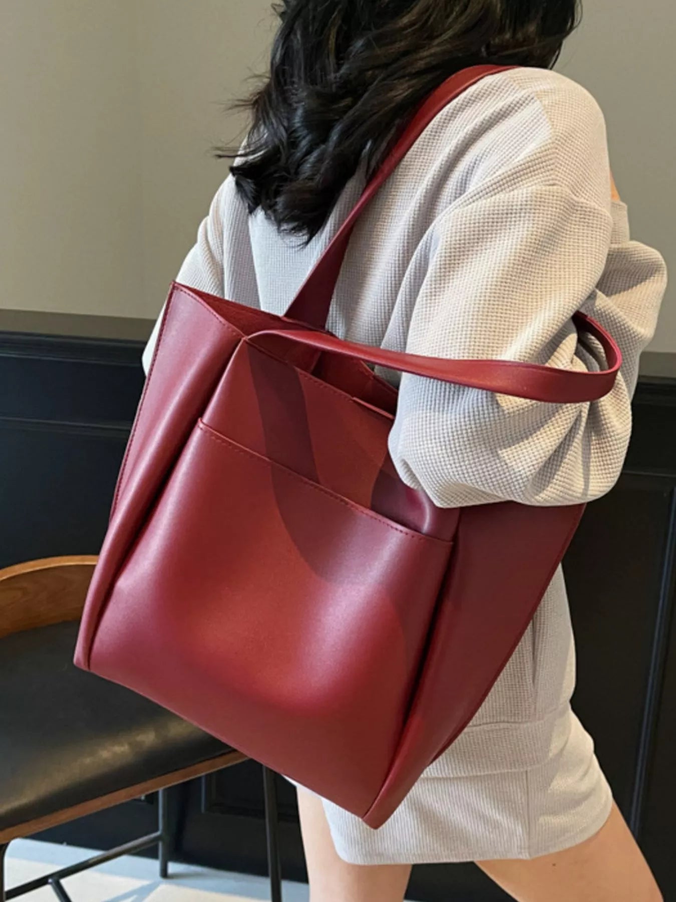 PU Leather Shoulder Bag