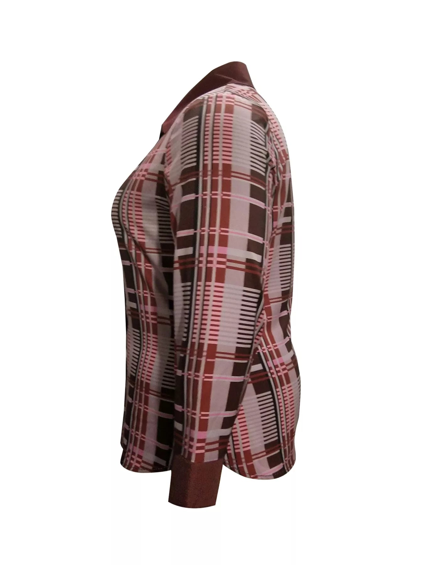 Plus Size Plaid Button-Down Shirt