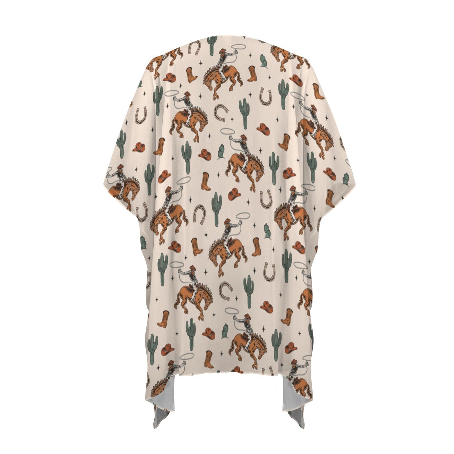 Baha Ranch Rodeo Cowboy Western Duster Kimono Coverup