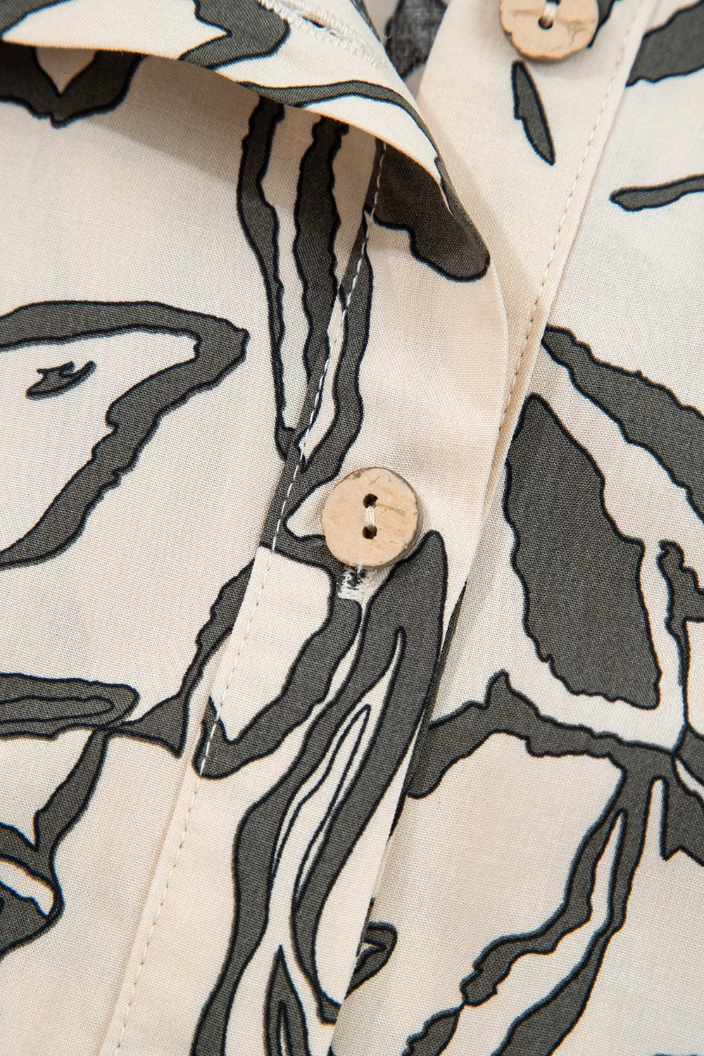 Floral Print Button-Down Shirt