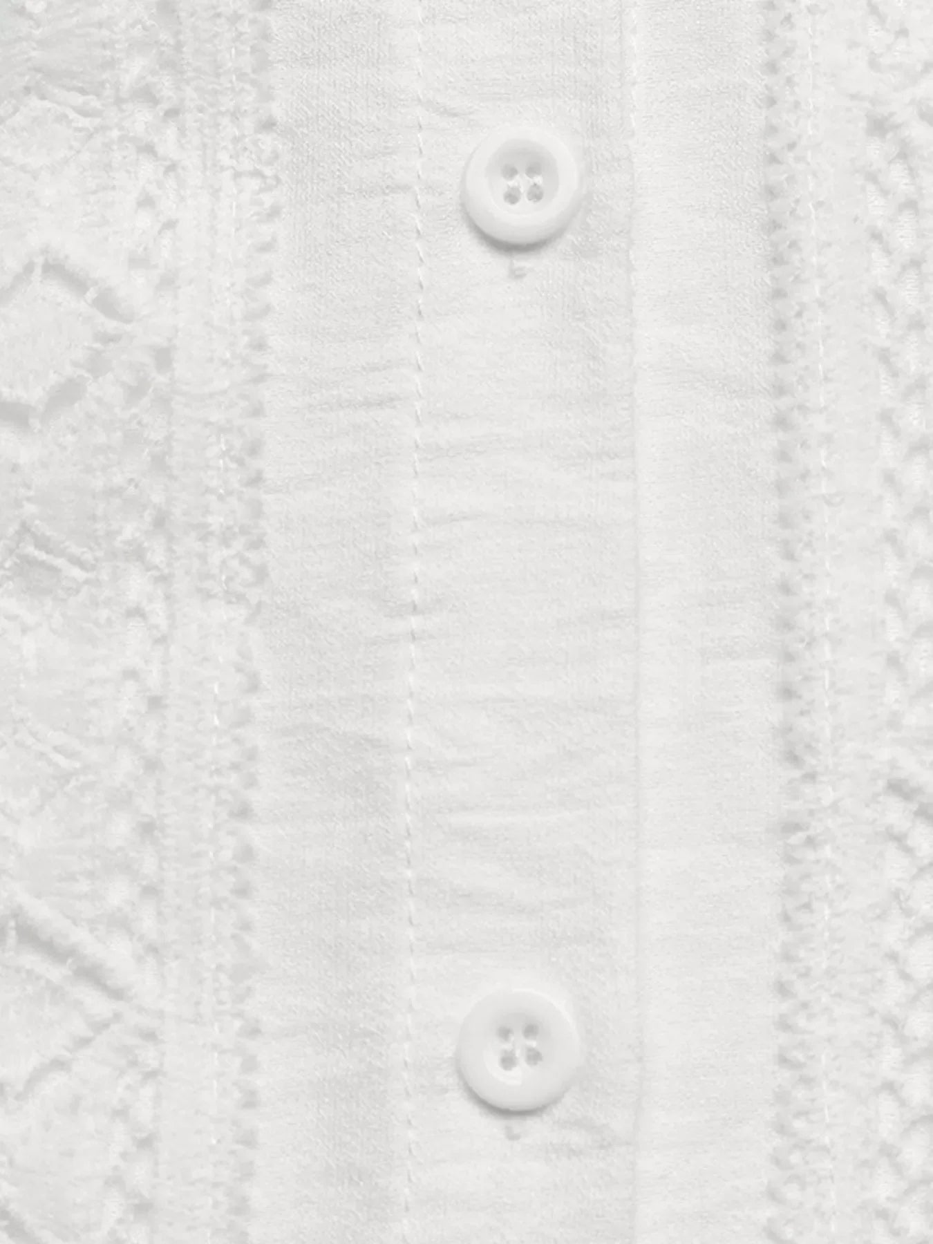 Lace Trim Long Sleeve Shirt