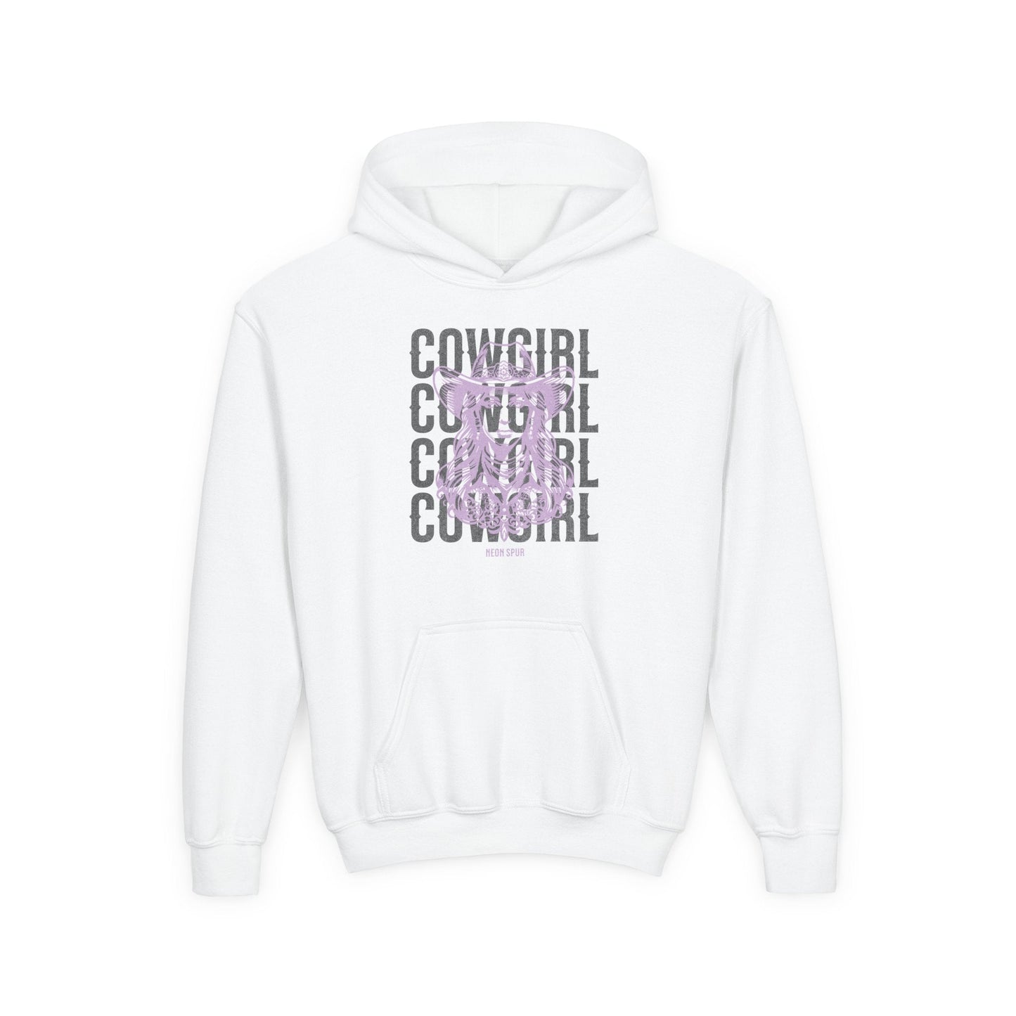 Girls Lavender Cowgirl Hooded Sweatshirt