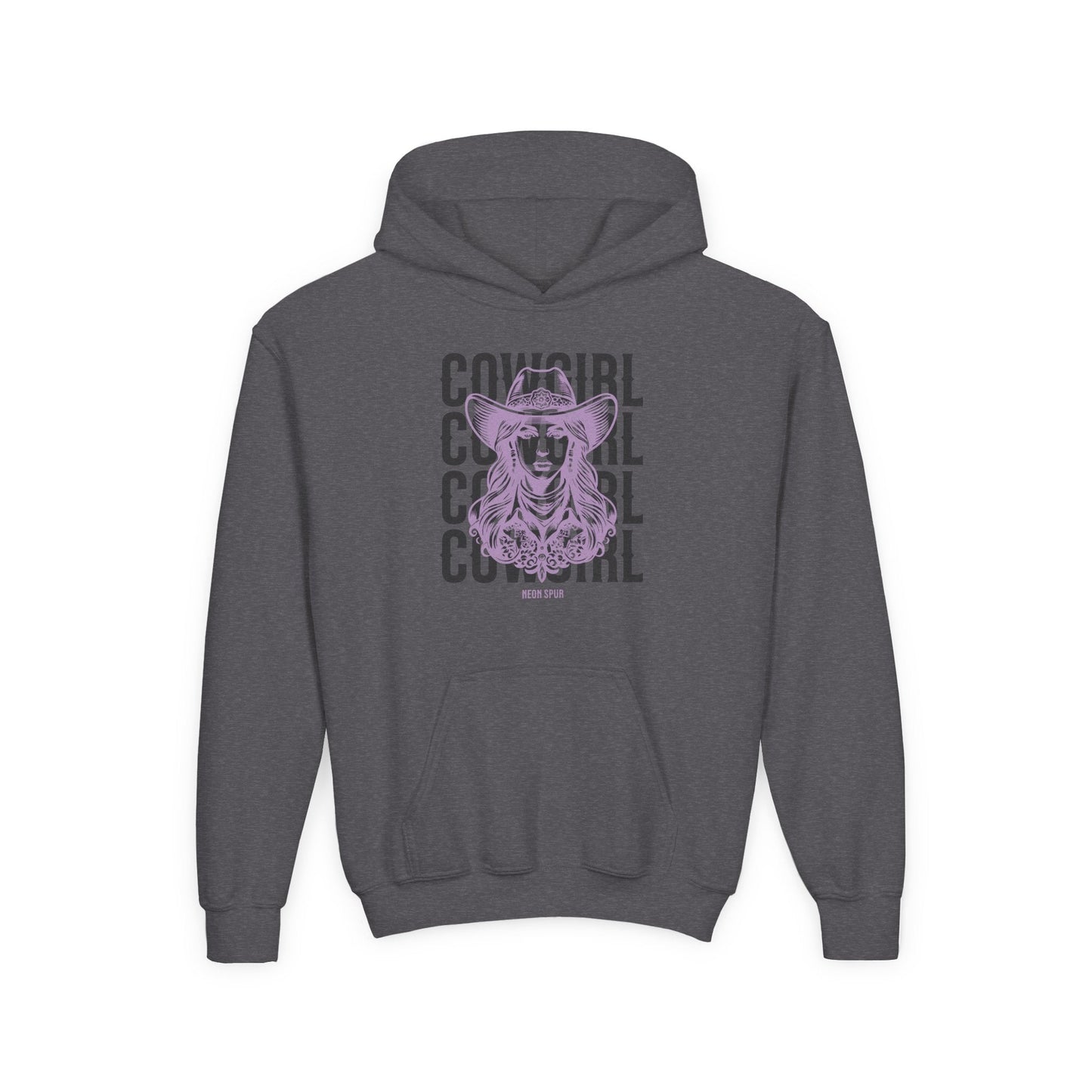Girls Lavender Cowgirl Hooded Sweatshirt
