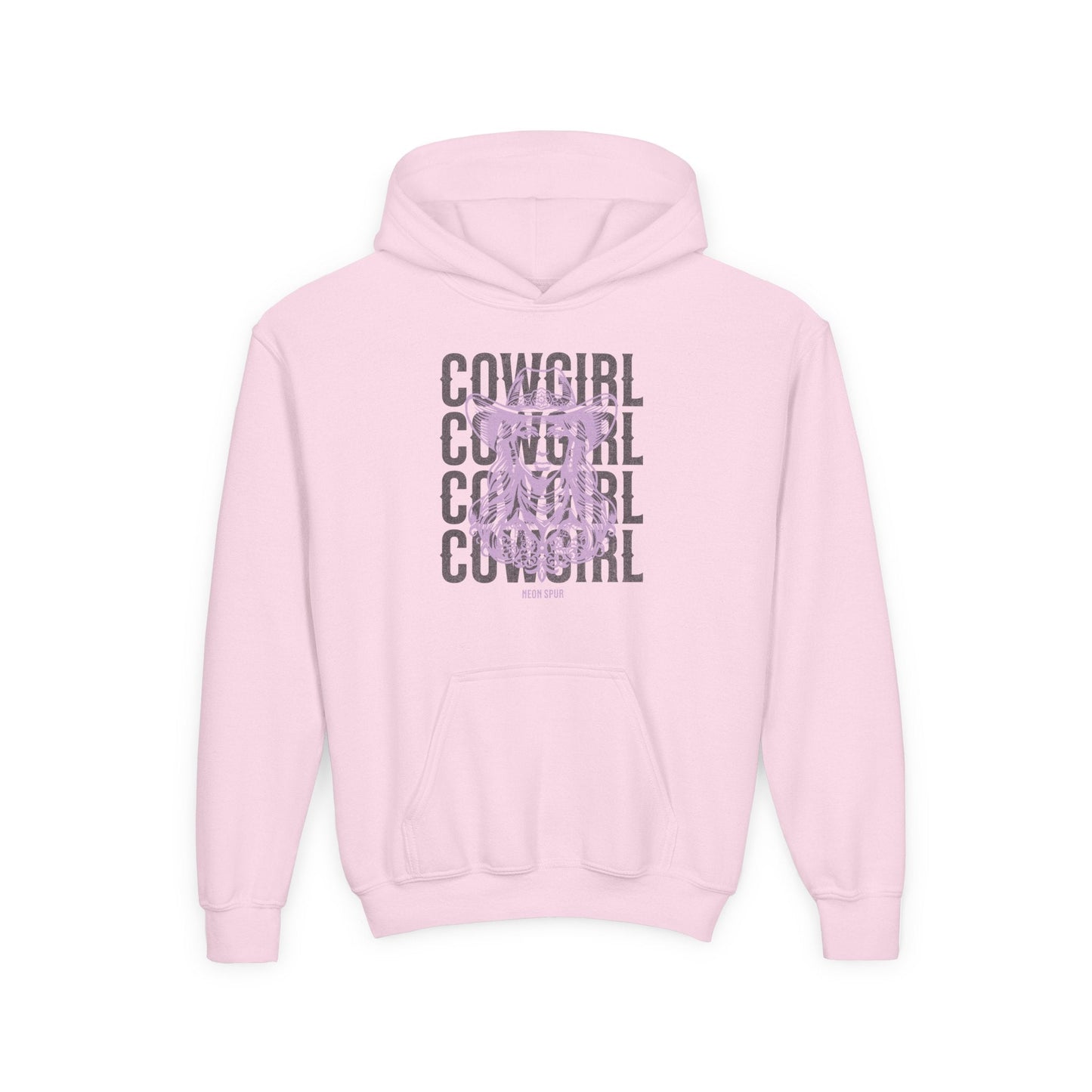 Girls Lavender Cowgirl Hooded Sweatshirt