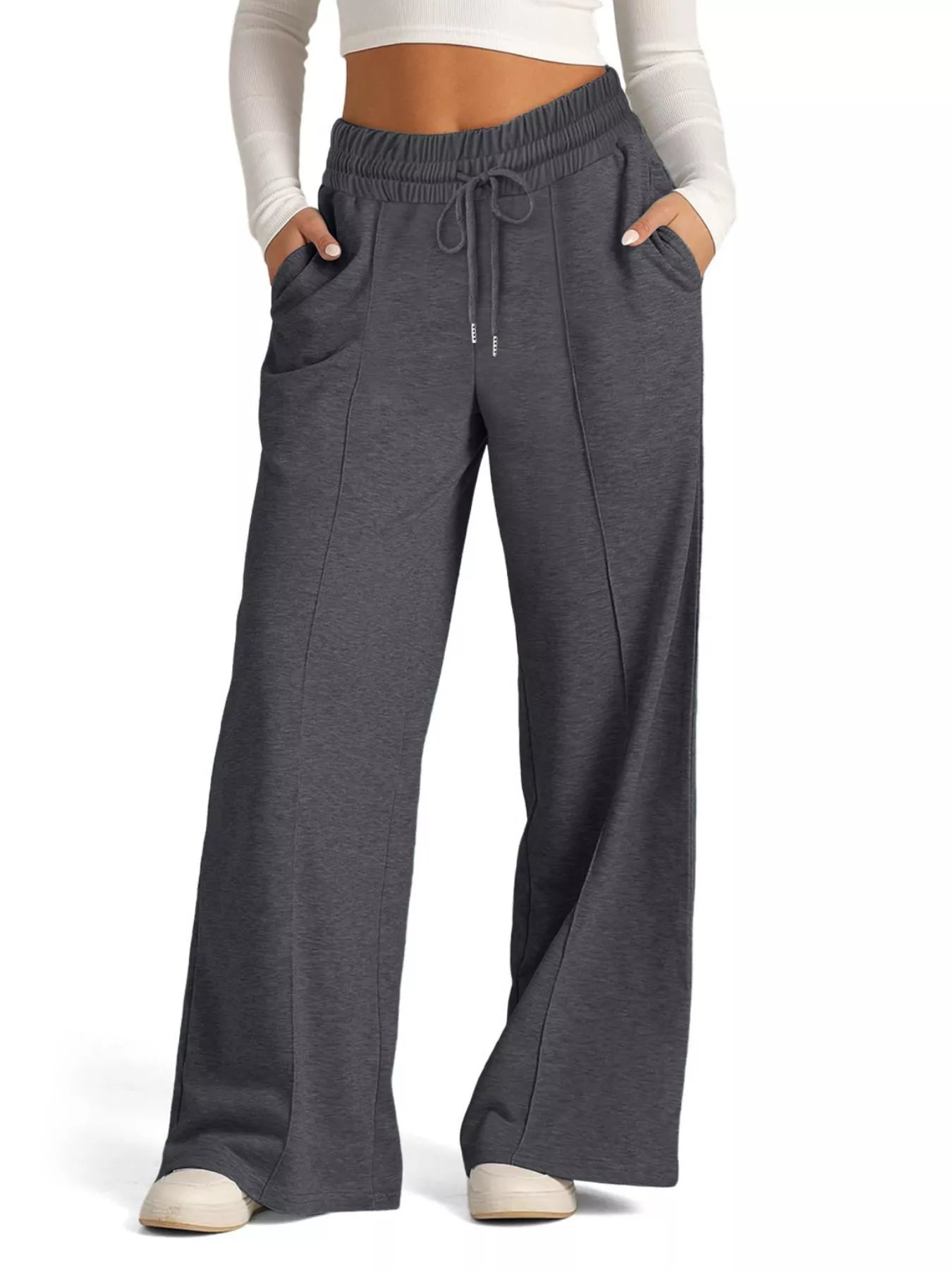 Wide Leg Drawstring Pants