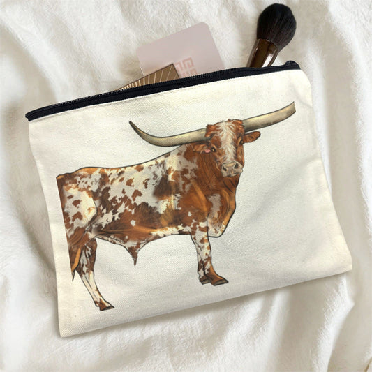 Baha Ranch Longhorn Cosmetic Bag Pack of 5 Made in America