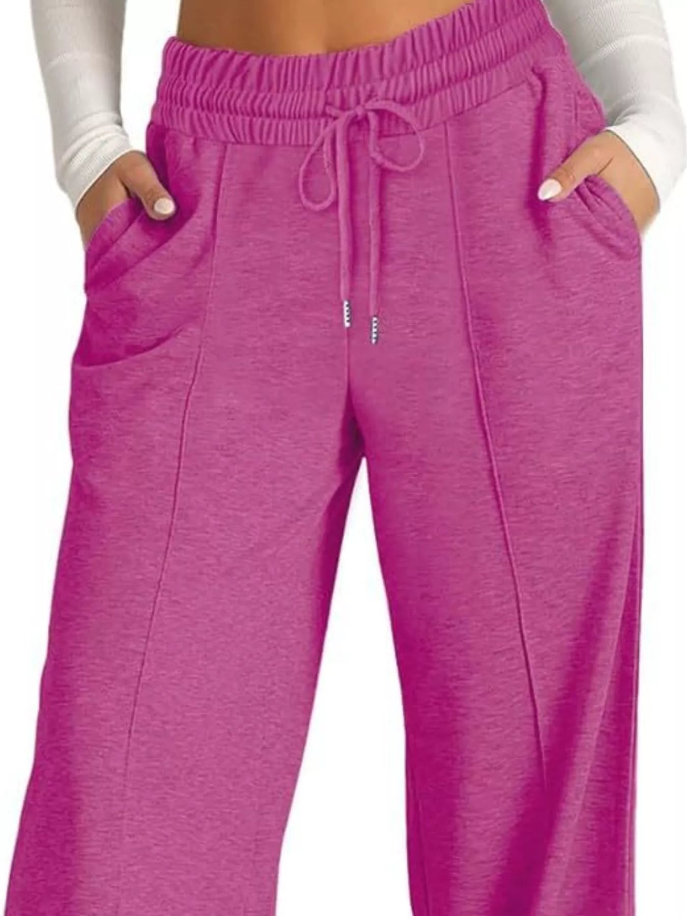 Wide Leg Drawstring Pants