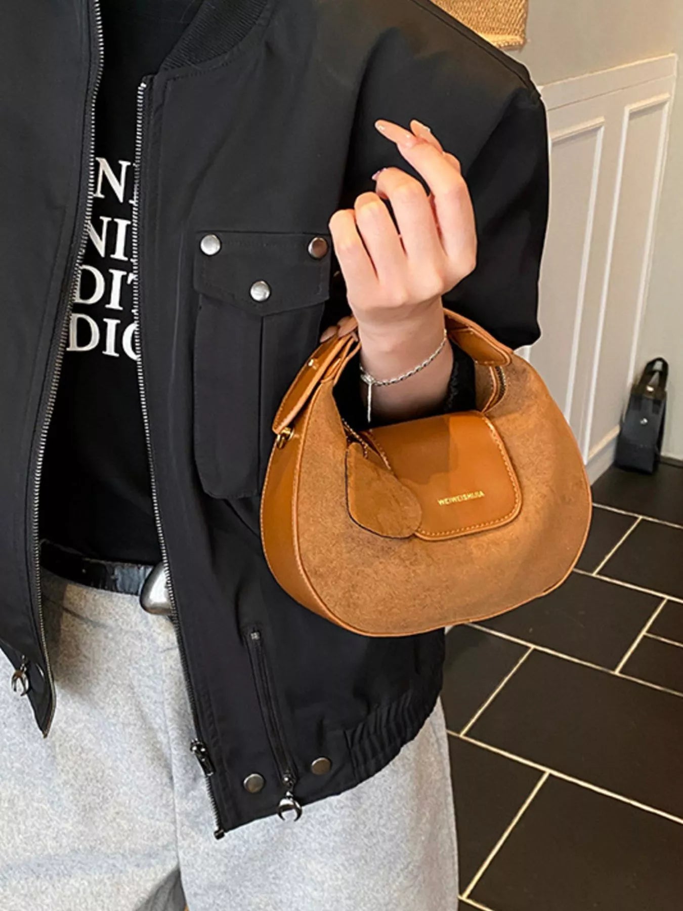 Top Handle Crossbody Bag
