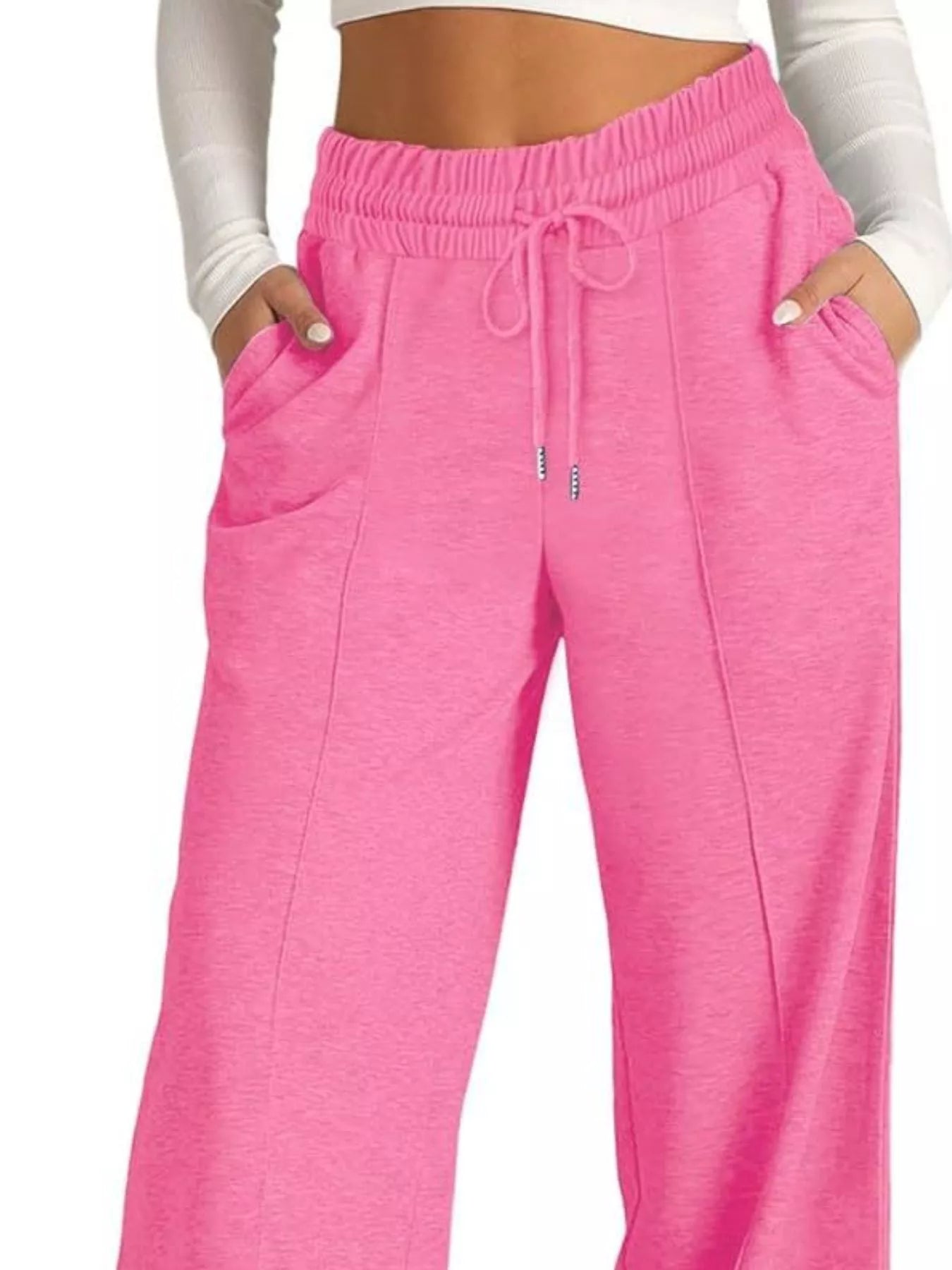 Wide Leg Drawstring Pants