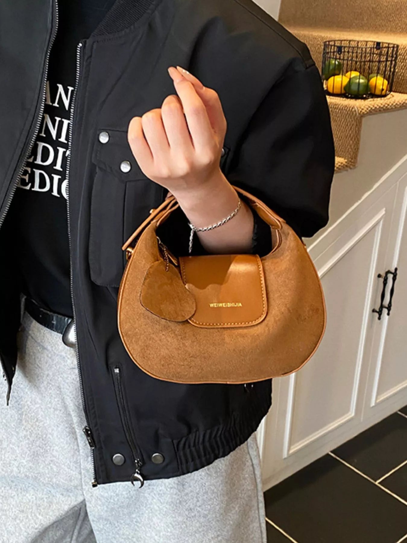 Top Handle Crossbody Bag