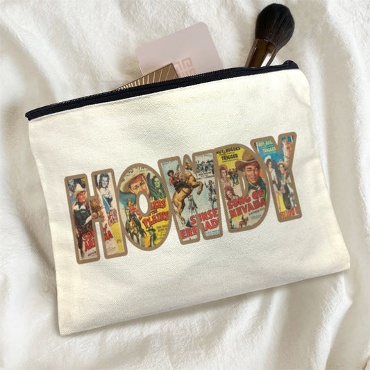 Baha Ranch Vintage Howdy Cosmetic Bag Pack of 5 Made in America