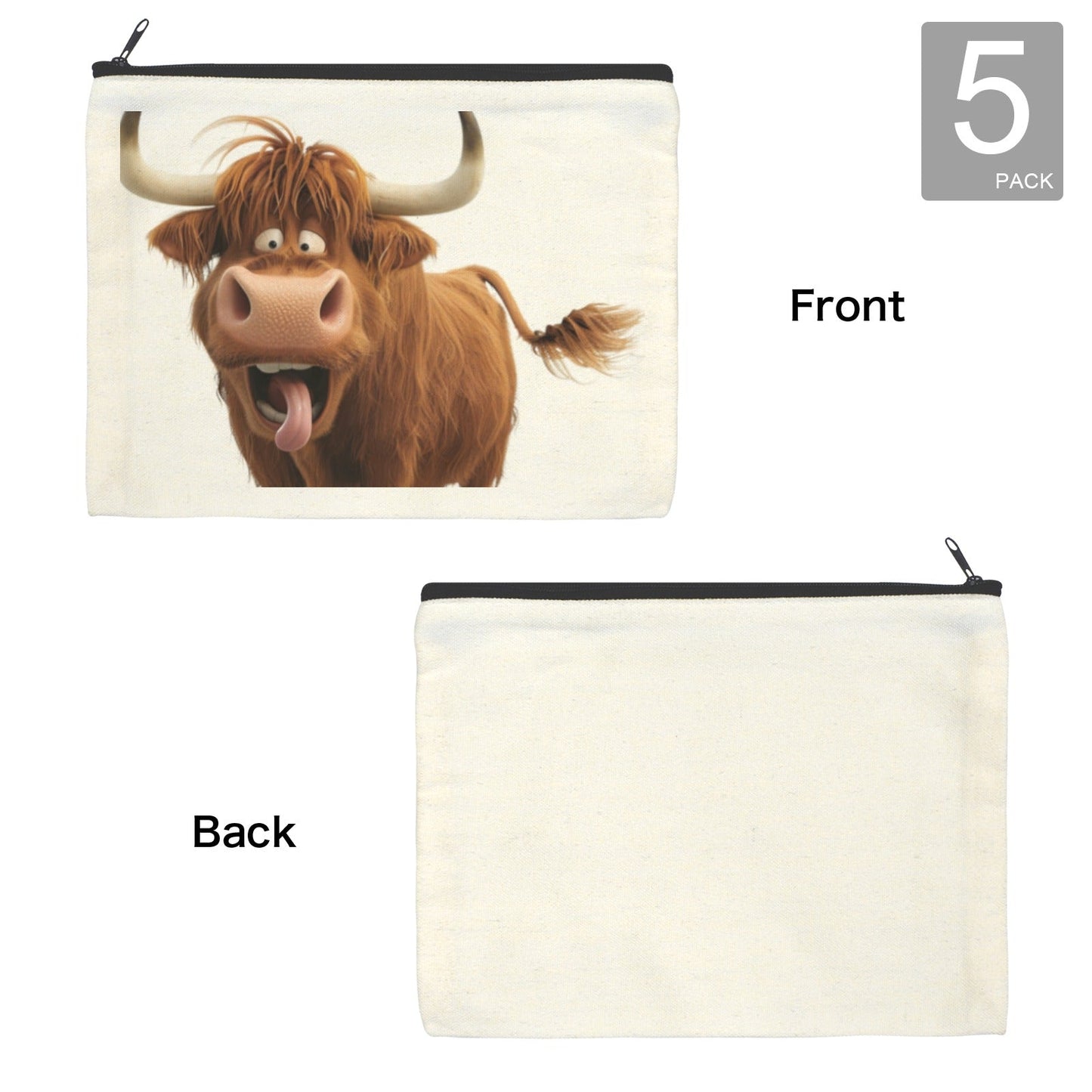 Baha Ranch Crazy Highland Pack of 5 bags Cosmetic Made in America