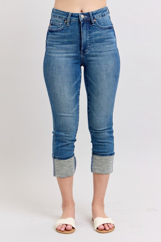 Women's Plus Size Capris Jeans - Plus Size Stretch - Skinny Capris