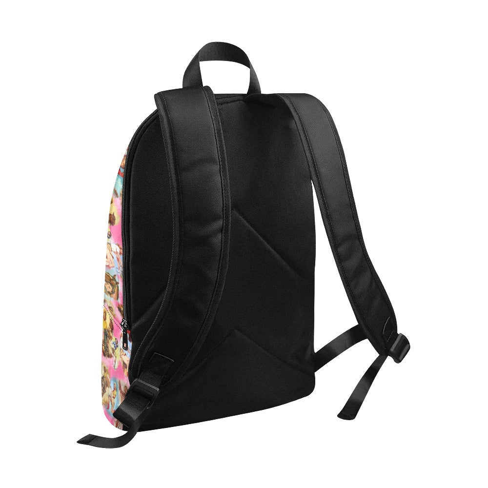 Baha Ranch Vintage Cowgirl Collage Backpack