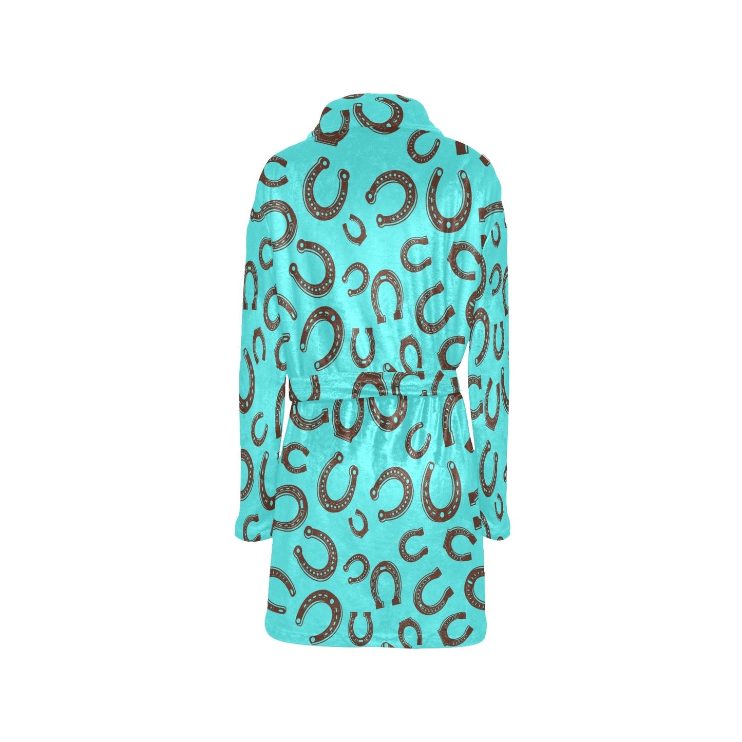 Baha Ranch Turquoise Horseshoe Women's Western Bath Robe