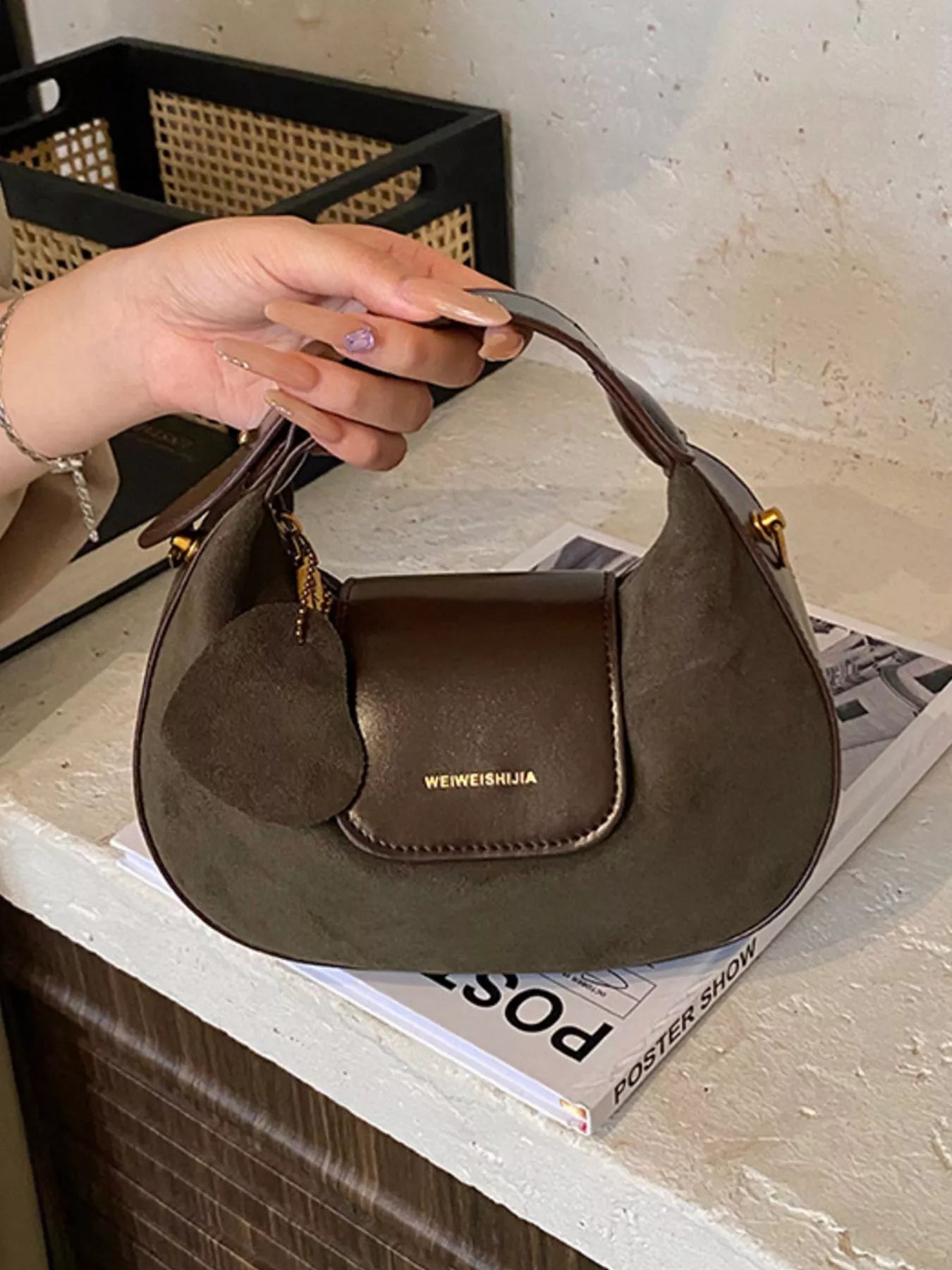 Top Handle Crossbody Bag