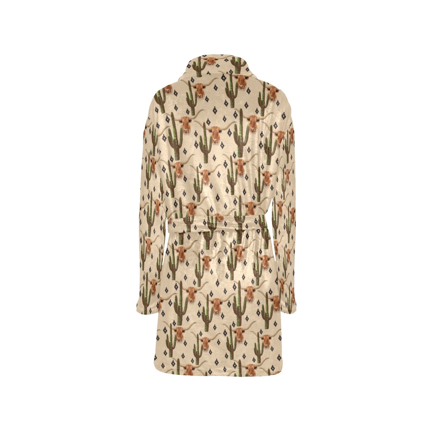 Baha Ranch Longhorn Cactus Women's Western Bath Robe