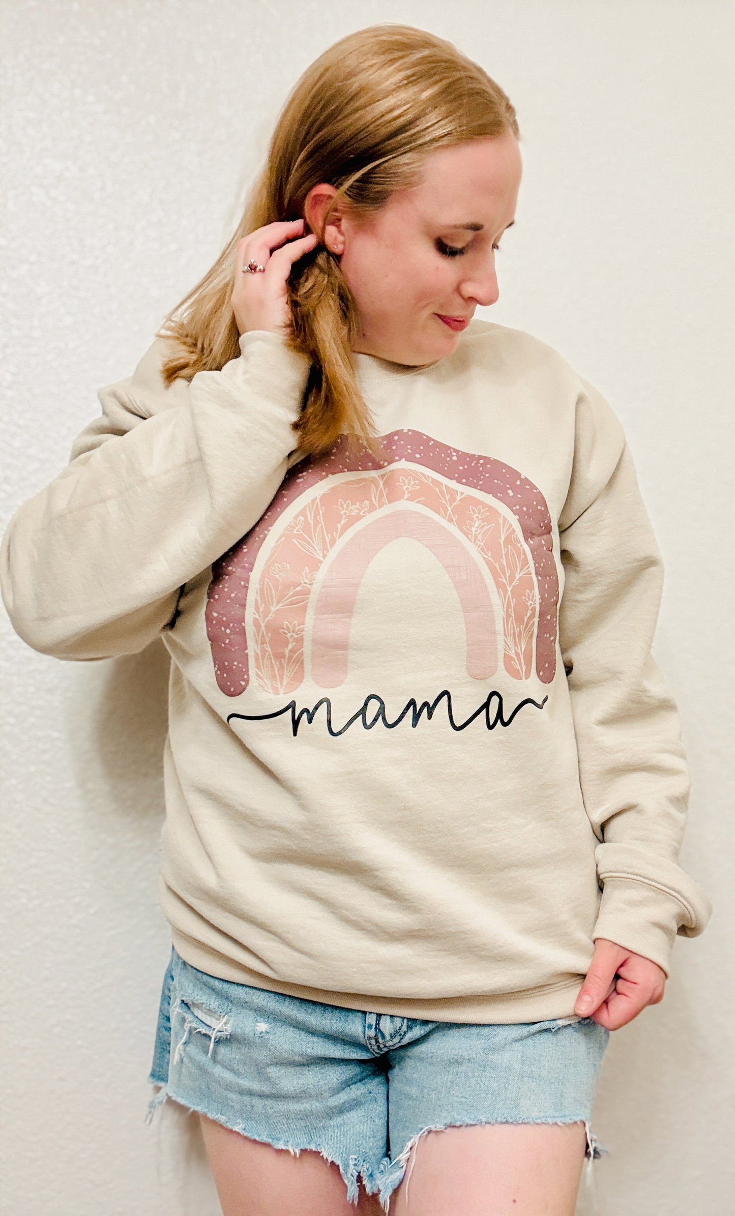Rainbow Mama Organic Crewneck