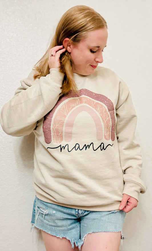 Rainbow Mama Organic Crewneck