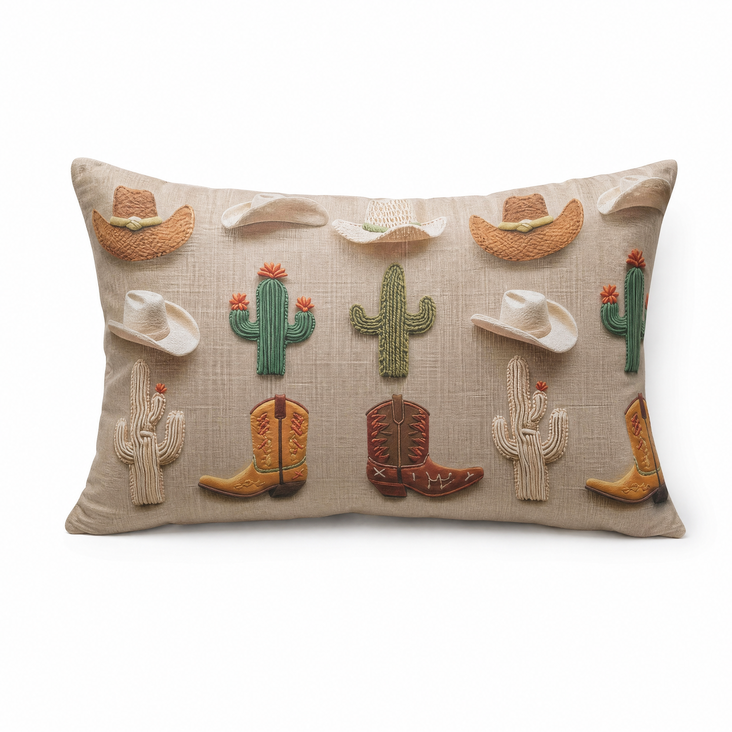 Baha Ranch Western Cactus Pillow Case Made in America