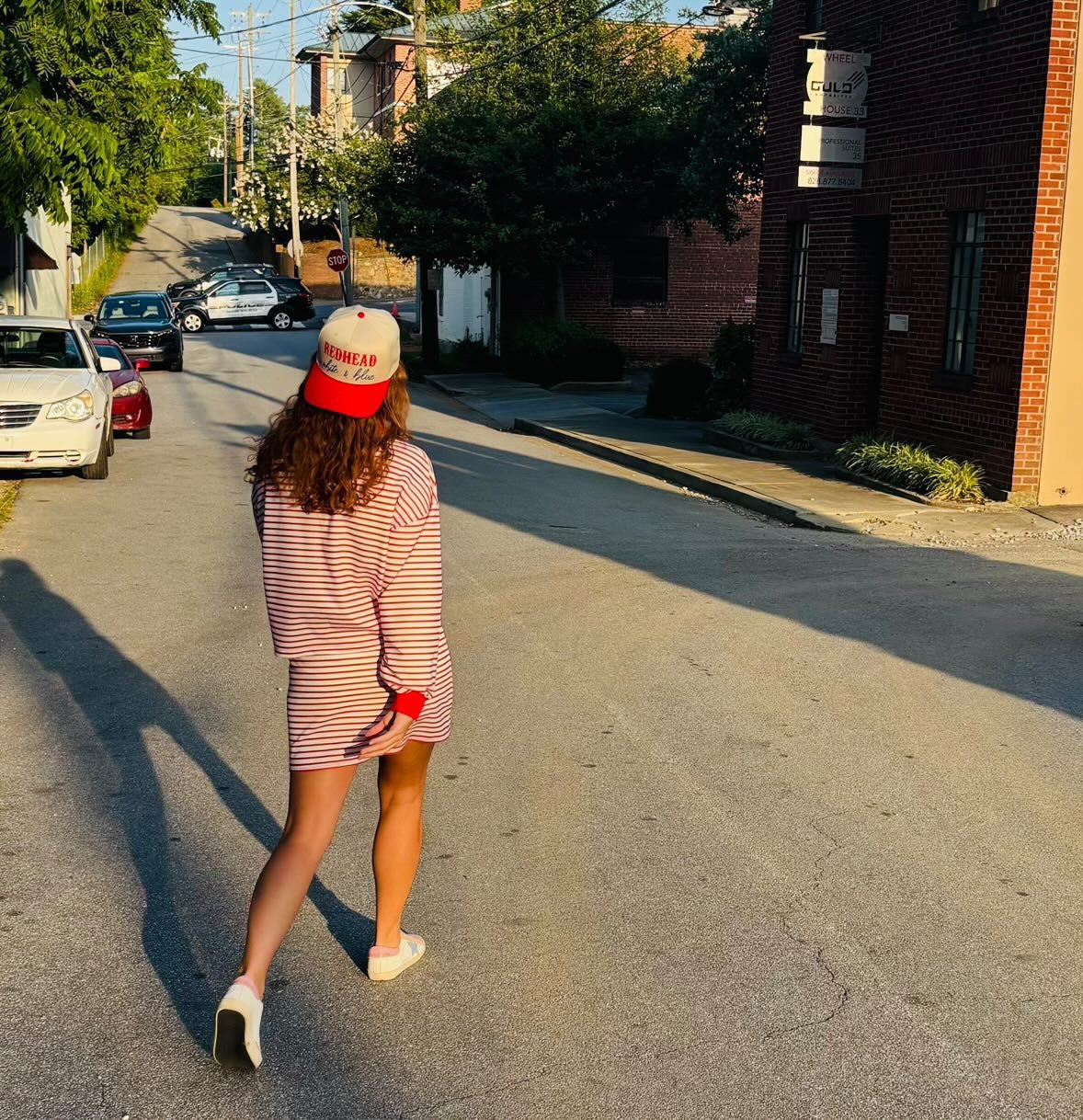 Red, White and Hair Color Snapback
