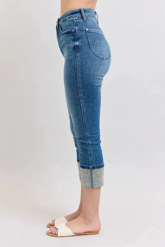 Women's Plus Size Capris Jeans - Plus Size Stretch - Skinny Capris