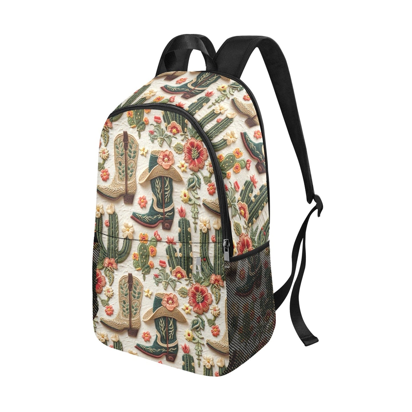 Baha Ranch Floral Boots Cactus Backpack
