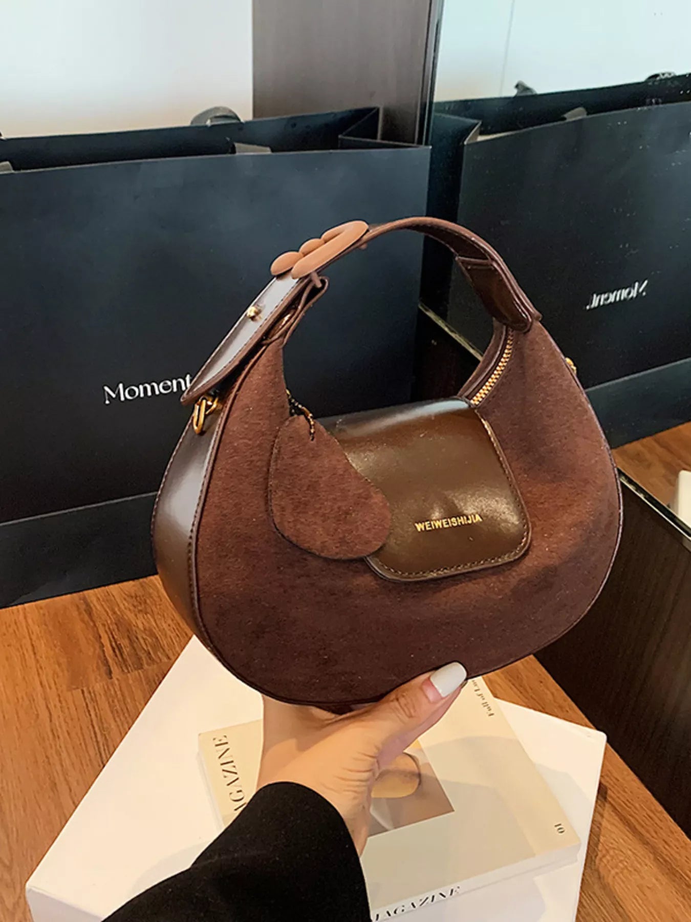Top Handle Crossbody Bag