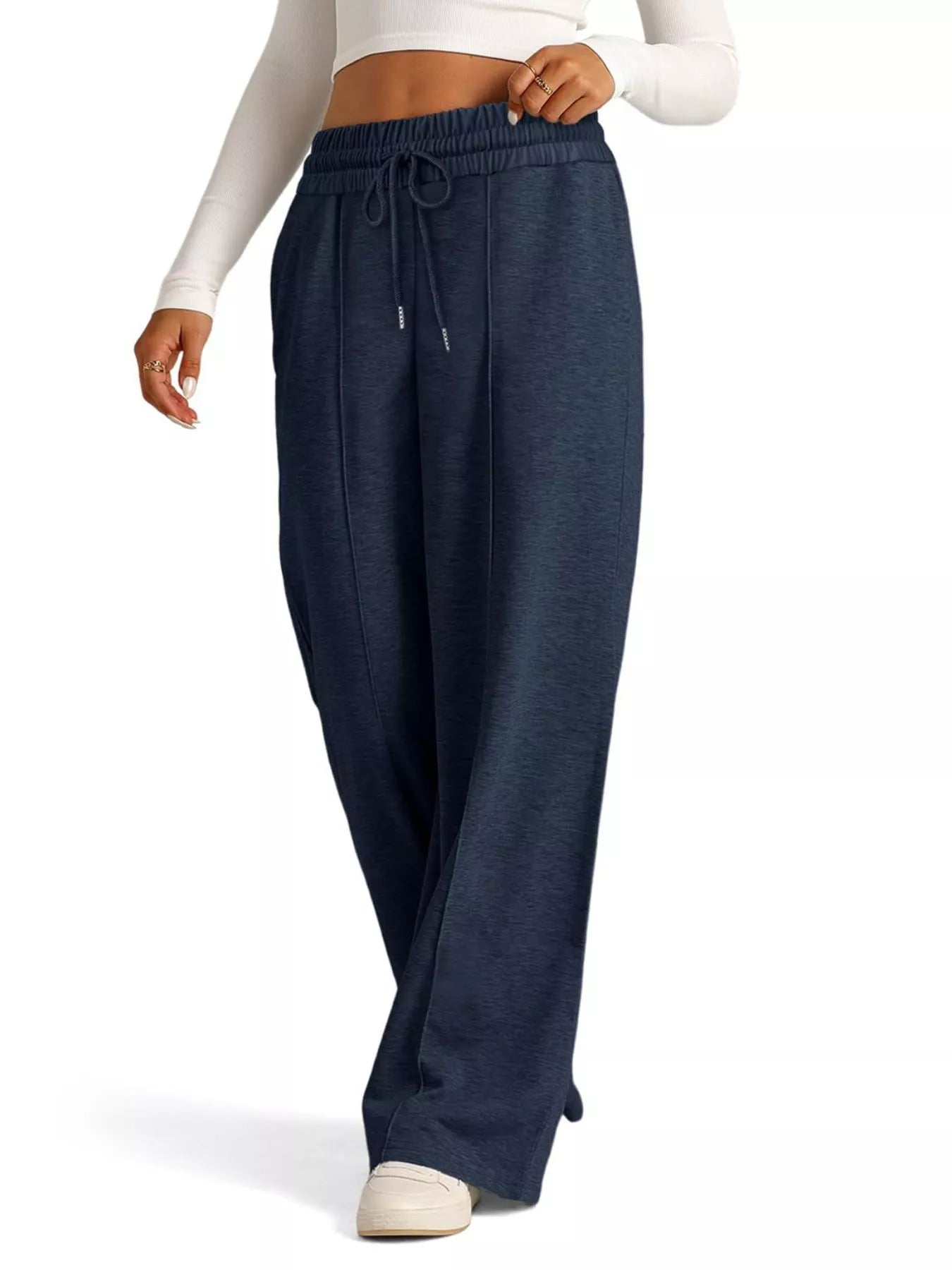 Wide Leg Drawstring Pants
