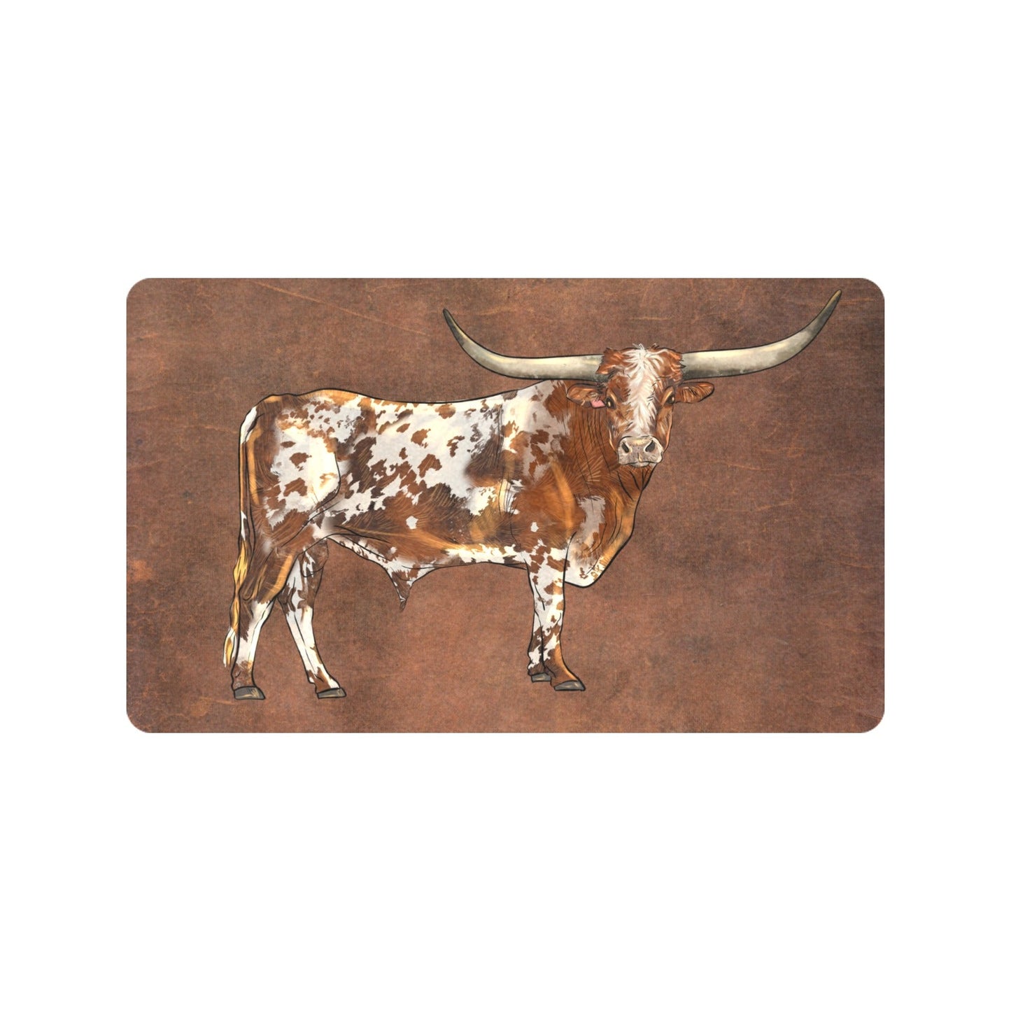 Longhorn Western Floor Mat 30" x 18" Made in America