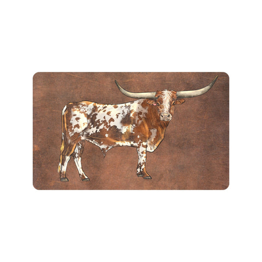 Longhorn Western Floor Mat 30" x 18" Made in America