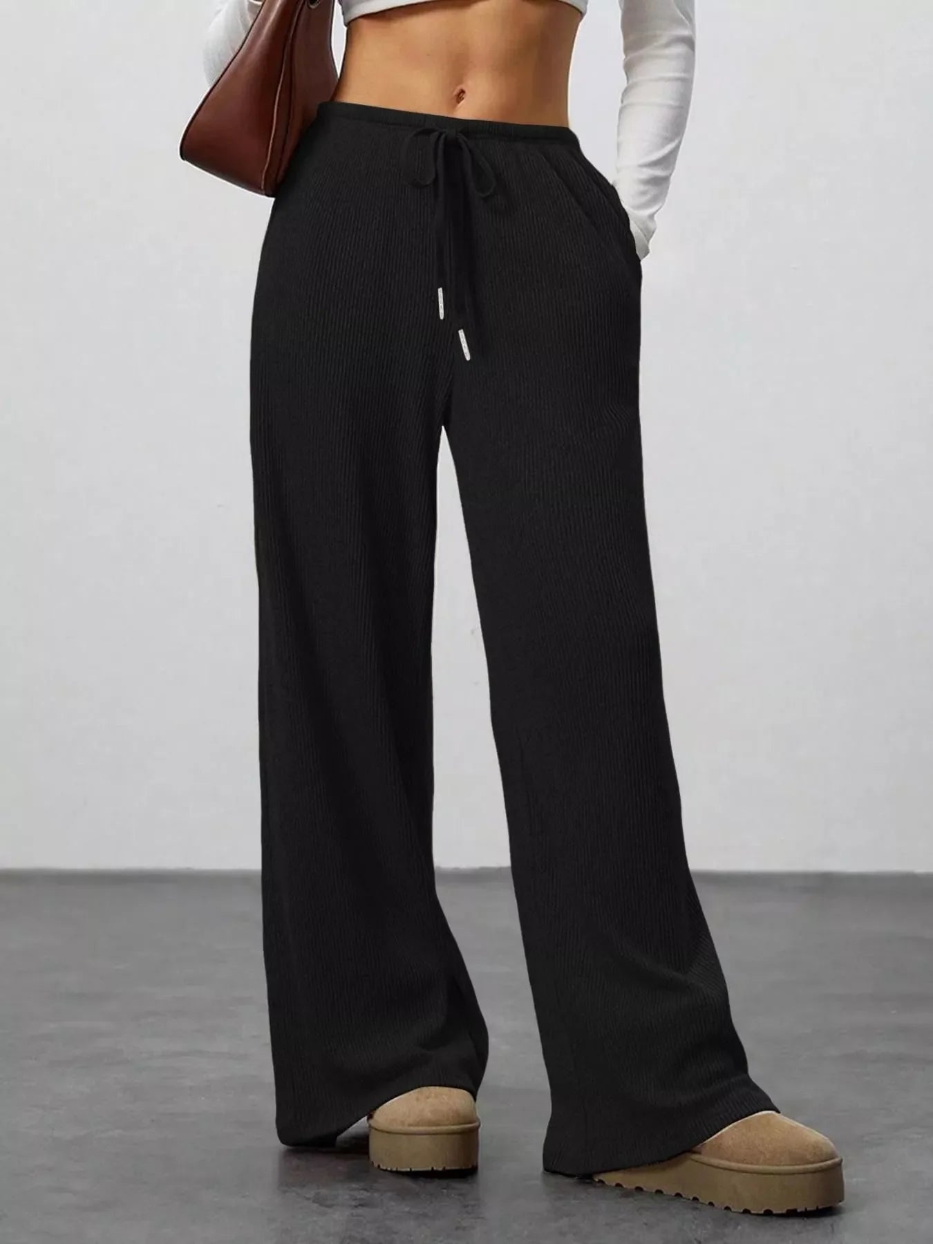 Relaxed Fit Drawstring Pants