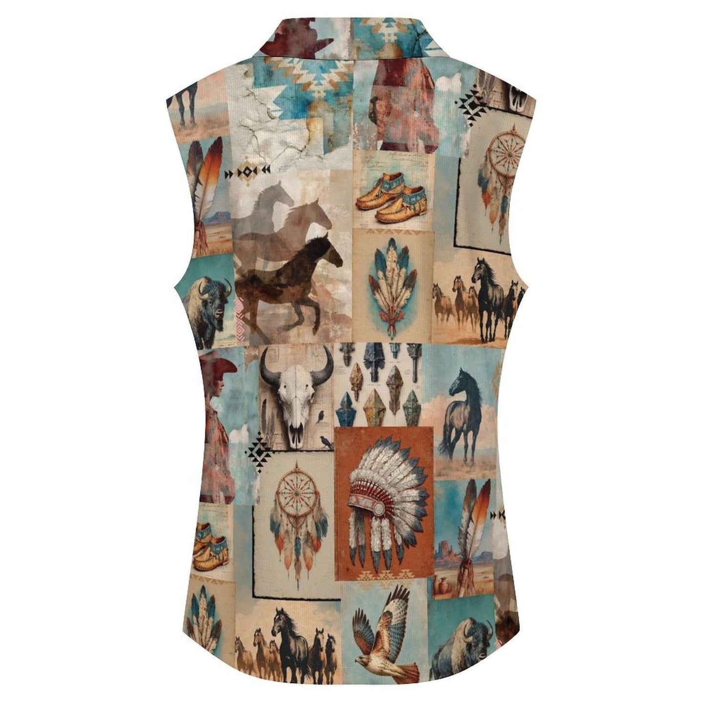 Baha Ranch Bohemian Dreams Sleeveless Polo Tank Top