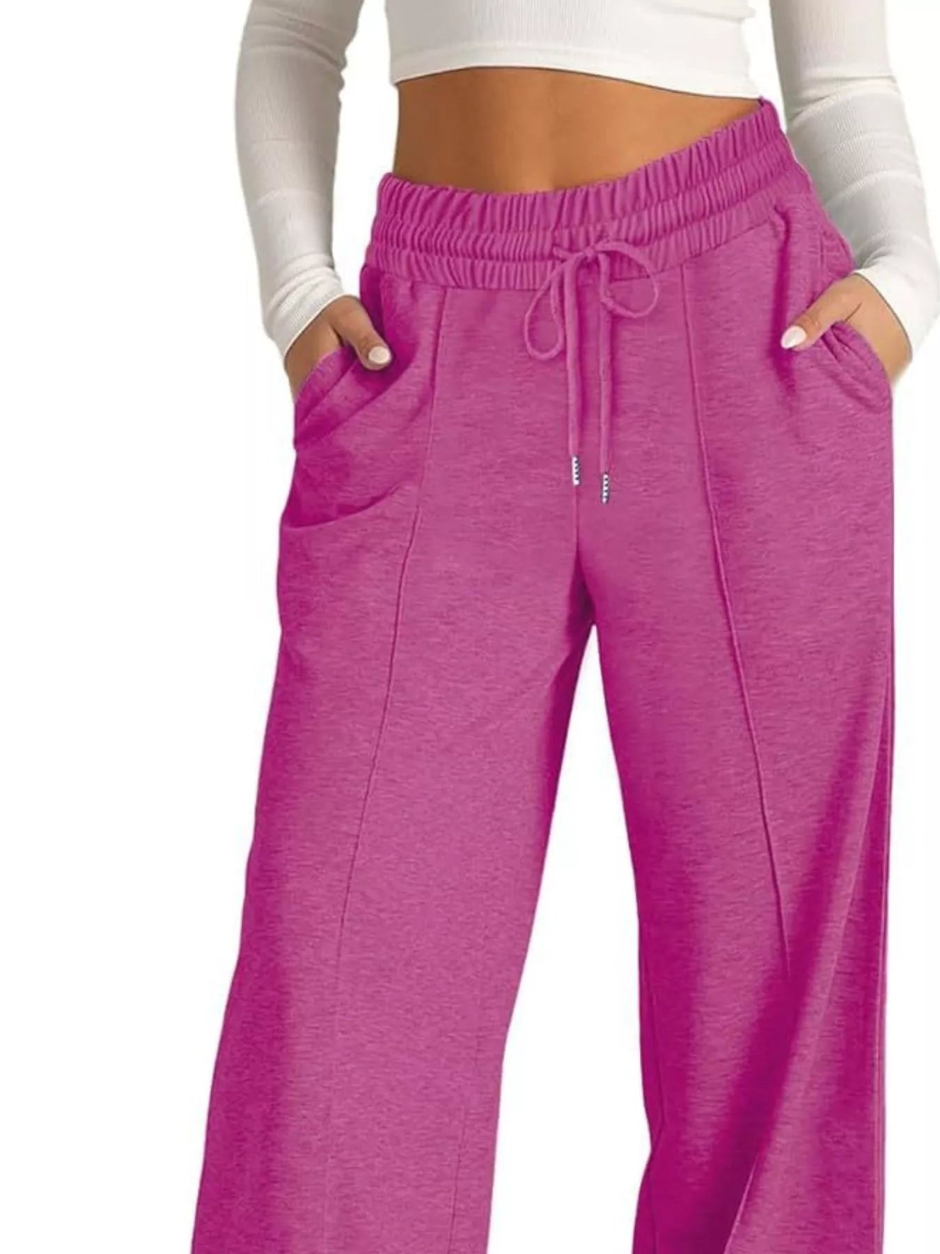 Wide Leg Drawstring Pants