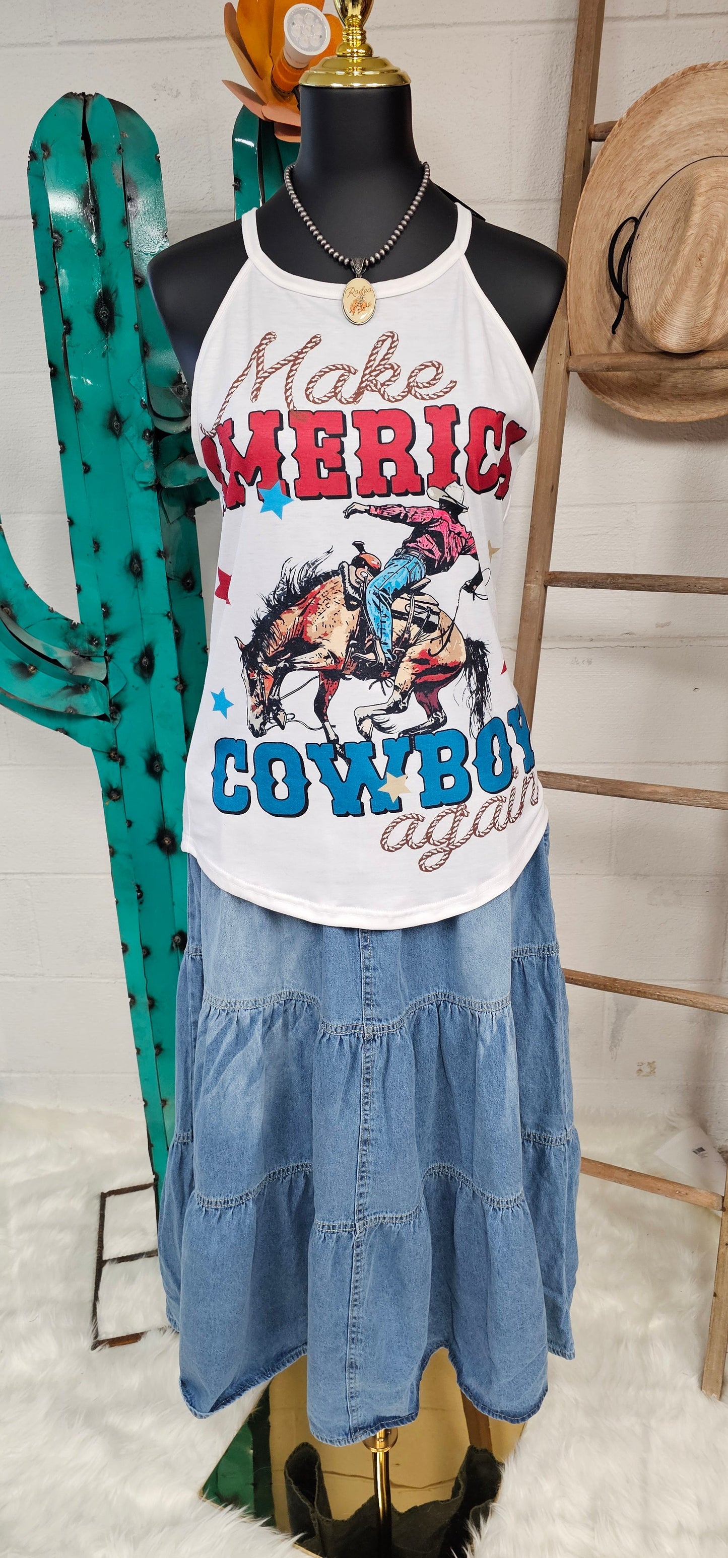 Baha Ranch Make America Cowboy Again Rodeo Tank
